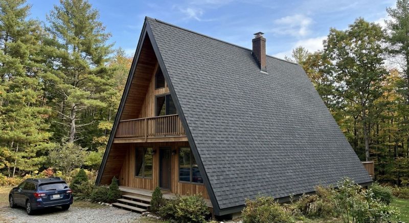 A Frame Roof Installation in Fluvanna County, VA