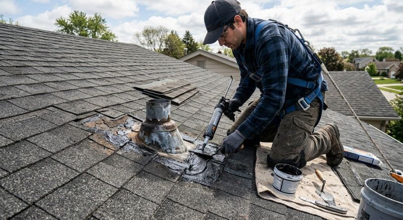 Asphalt Roof Leak Repair in Kents Store, VA