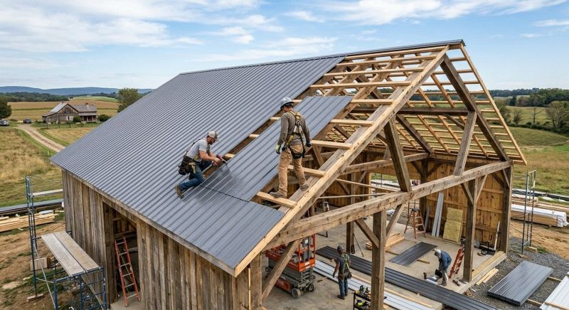 Barn Roof Installation in Fluvanna County, VA