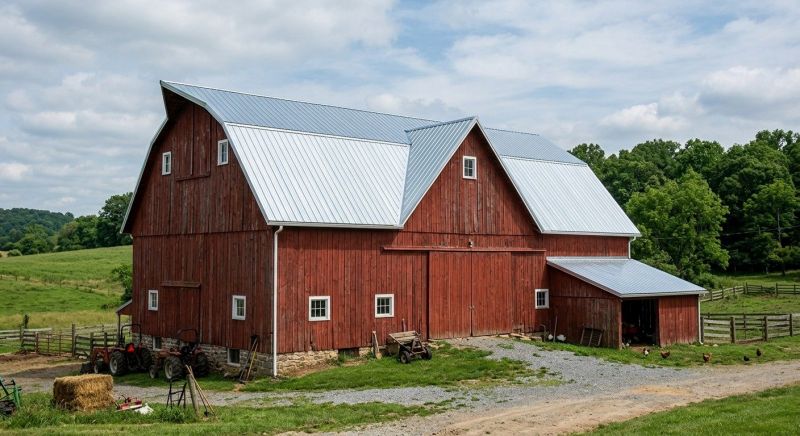 Barn Roof Replacement in Palmyra, VA