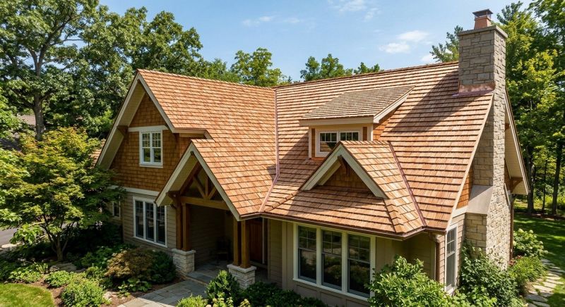Cedar Shake Roof Construction in Albemarle County, VA