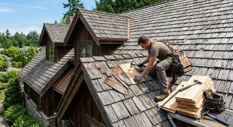 Cedar Shake Roof Repair in Greene County, VA