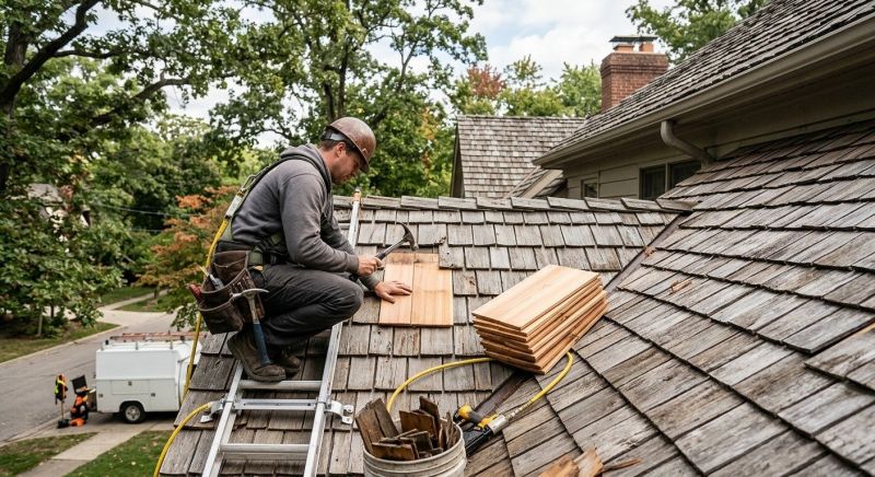 Cedar Shingles Repair in Albemarle County, VA