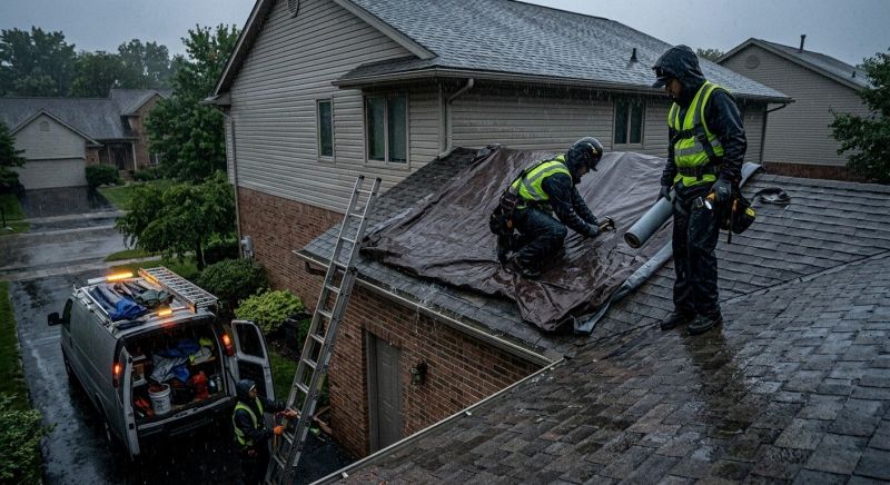 Collapsing Roof Repair in Fluvanna County, VA