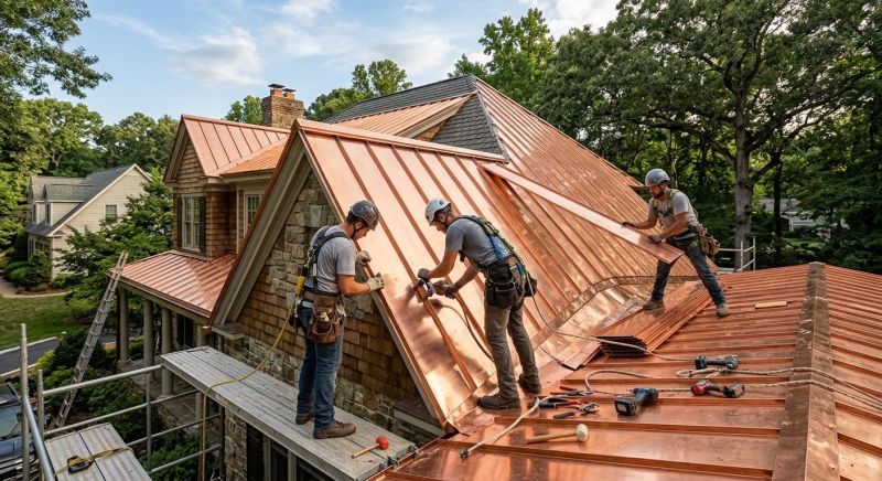 Copper Roof Installation in Fluvanna County, VA