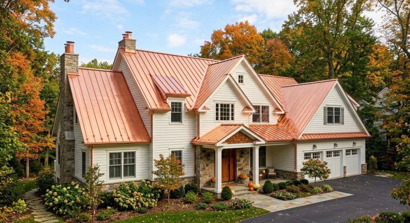 Copper Roof Replacement in Fluvanna County, VA