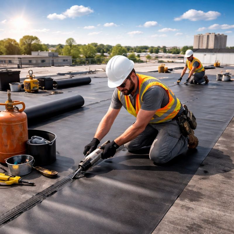 Epdm Roof Installation in Albemarle County, VA