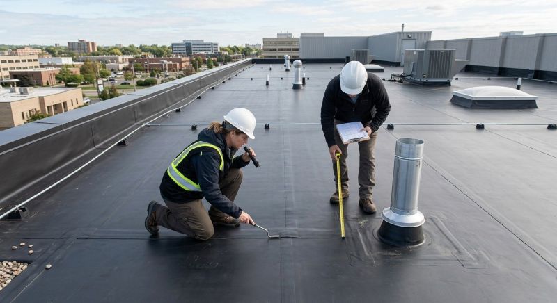 Flat Roof Inspection in Fluvanna County, VA