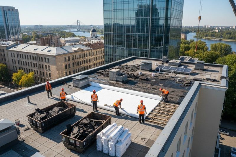 Flat Roof Replacement in Fork Union, VA