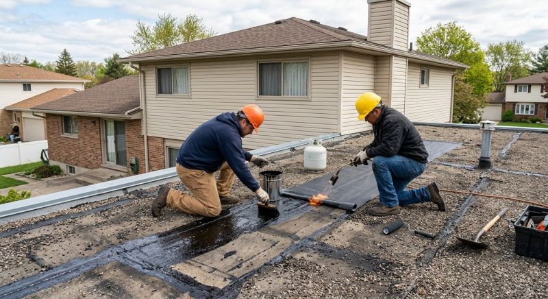 Flat Roof Tar Repair in Fluvanna County, VA