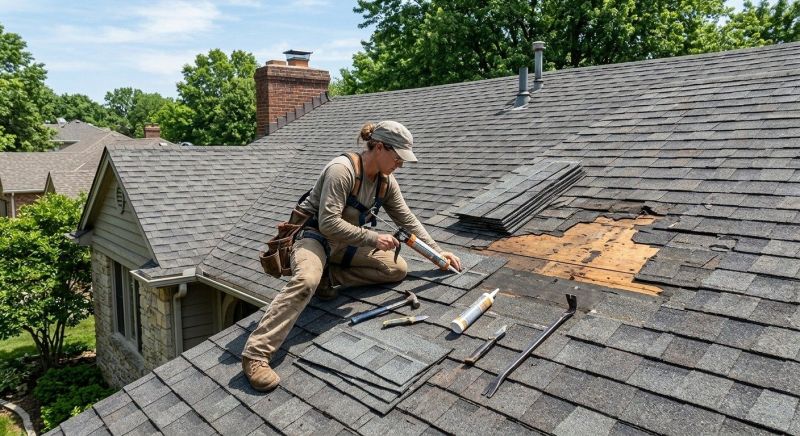 Hip Roof Shingle Repair in Fluvanna County, VA