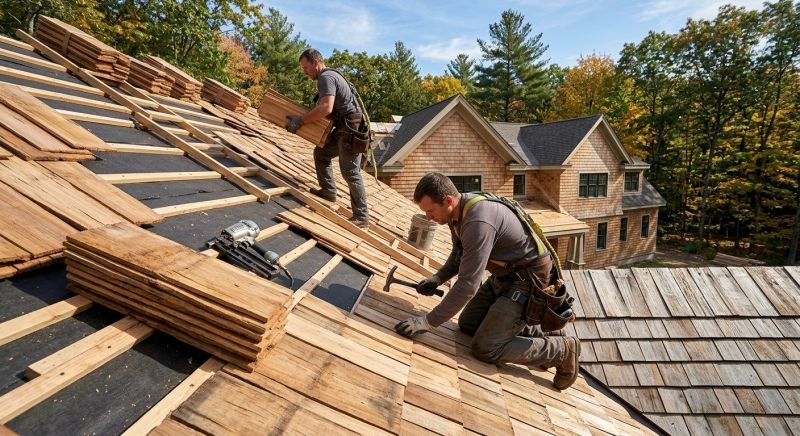 Natural Wood Roof Installation in Fluvanna County, VA