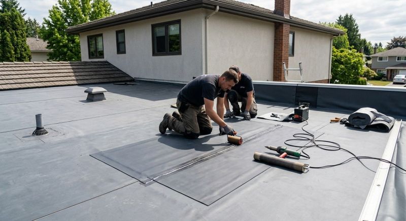 Rubber Roof Repair in Kents Store, VA