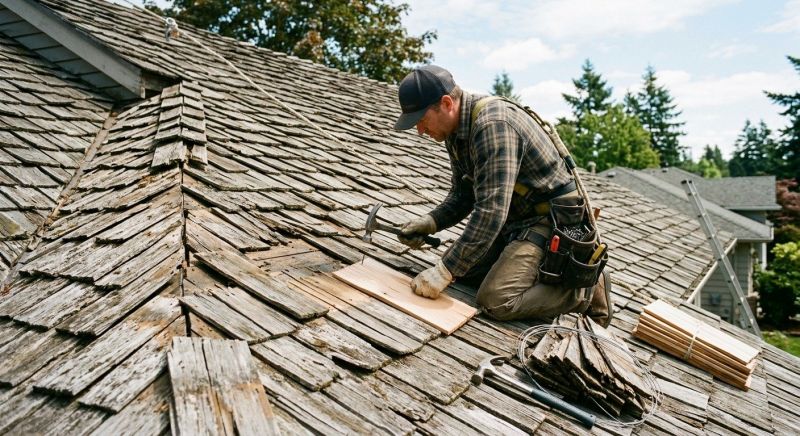 Shake Shingle Repair in Kents Store, VA