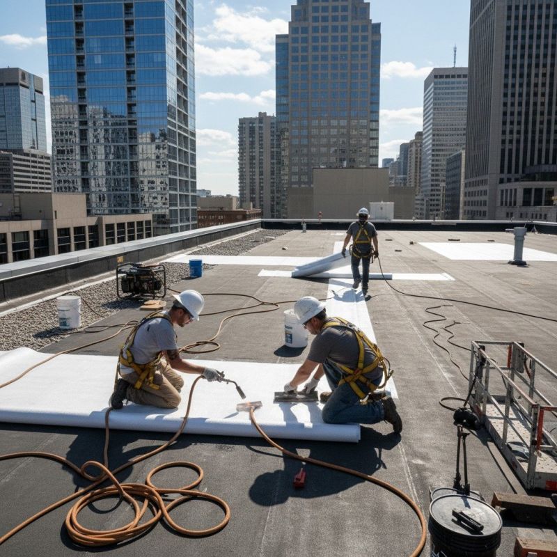 Single Ply Roof Repair in Kents Store, VA