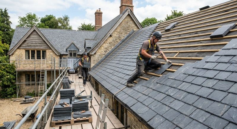 Slate Roof Installation in Fork Union, VA