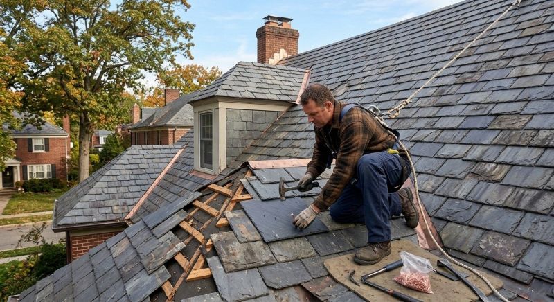 Slate Roof Repair in Mineral, VA
