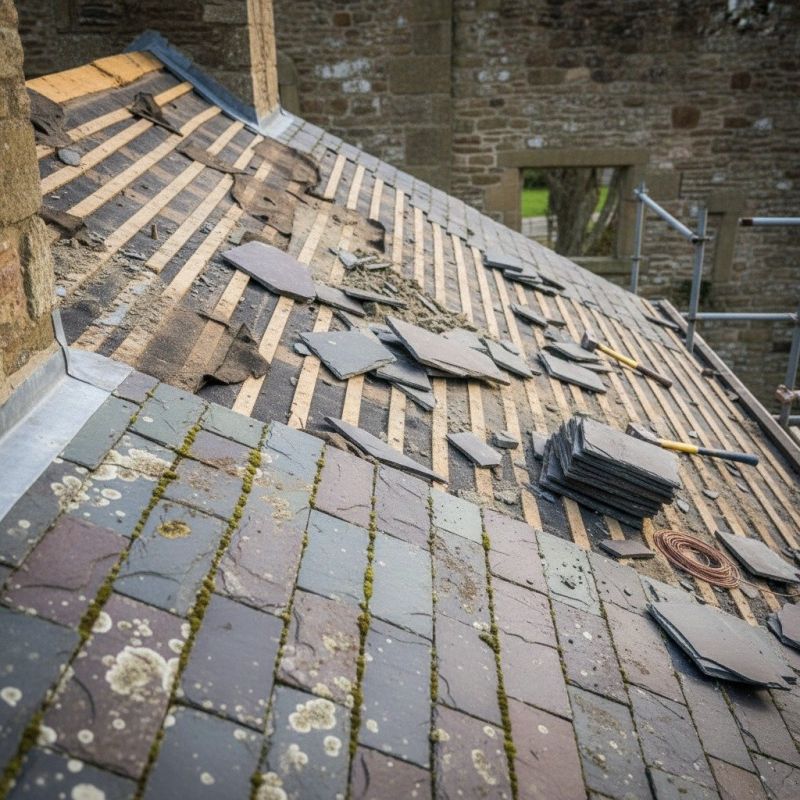 Slate Roof Replacement in Palmyra, VA