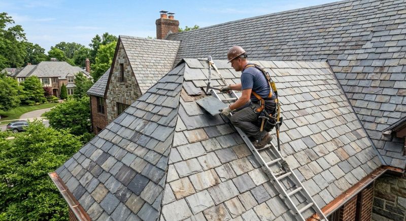 Slate Shingle Replacement in Fluvanna County, VA