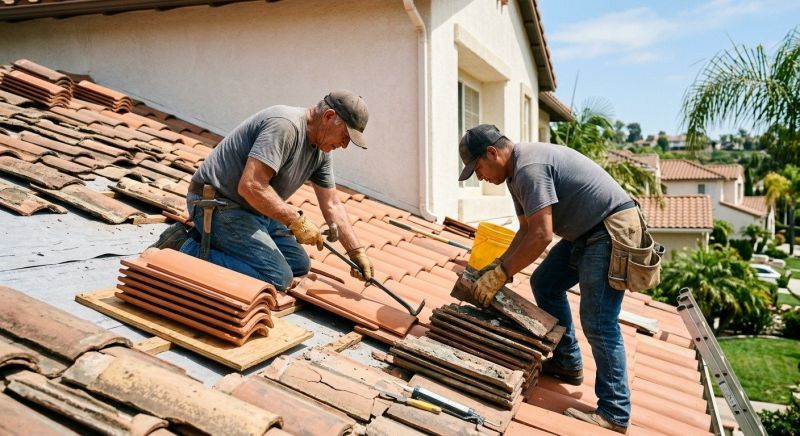 Spanish Tile Roof Repair in Fluvanna County, VA