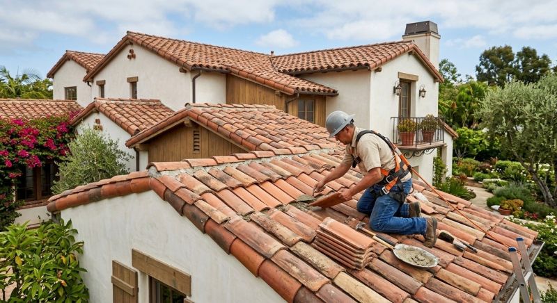 Spanish Tile Roof Repair in Fluvanna County, VA