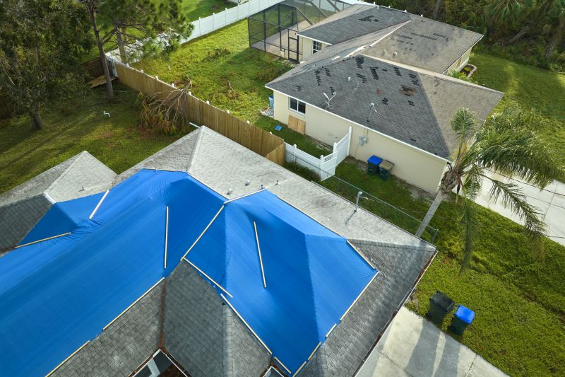 Storm Damage Roof Tarping in Fluvanna County, VA
