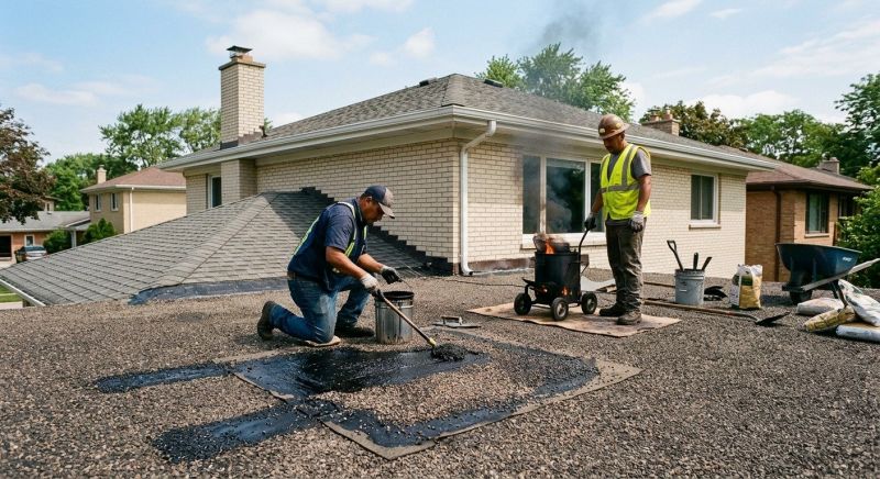 Tar And Gravel Roof Repair in Palmyra, VA