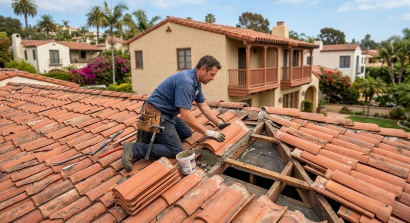 Tile Roof Repair in Mineral, VA