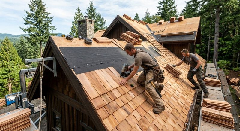 Wood Roofing Installation in Palmyra, VA