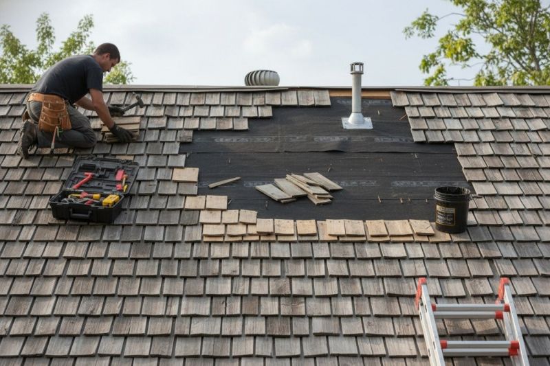 Wood Shake Roof Repair in Cartersville, VA