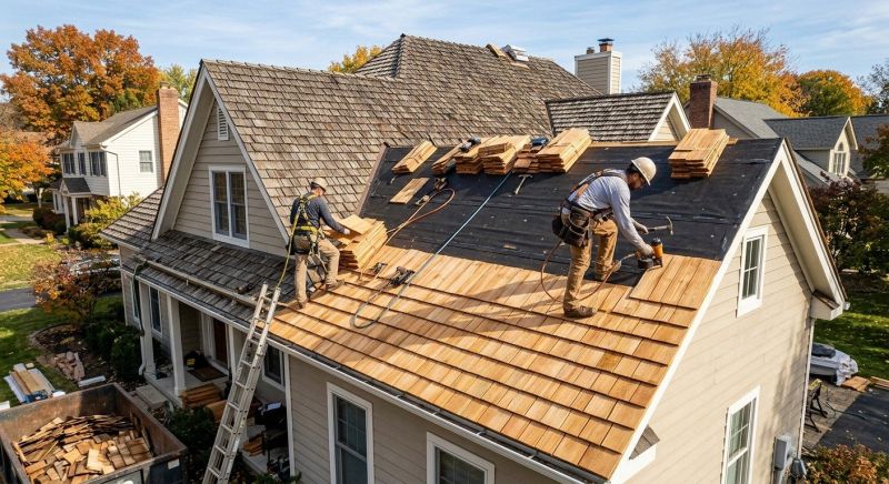 Wood Shake Roof Replacement in Crozet, VA