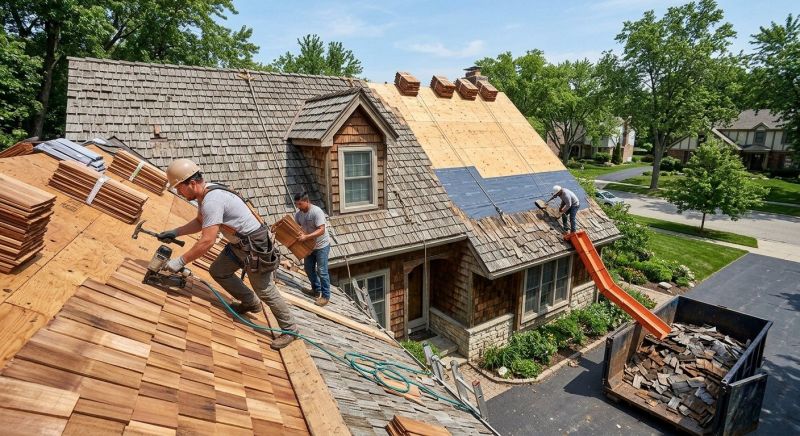 Wood Shake Roof Replacement in Mineral, VA
