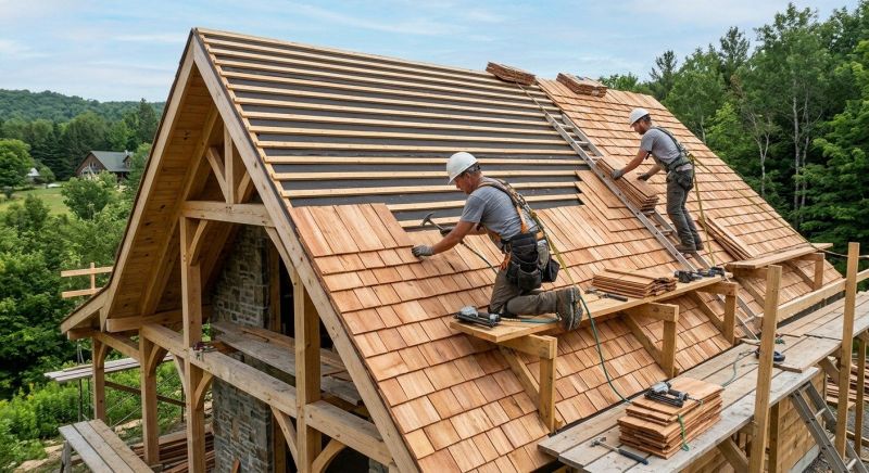 Wooden Roof Installation in Fluvanna County, VA